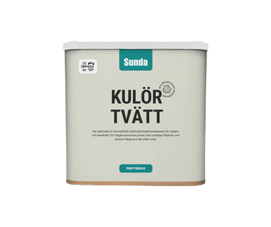 Sunda Kulörtvätt Pulver  - 260 Tvättar